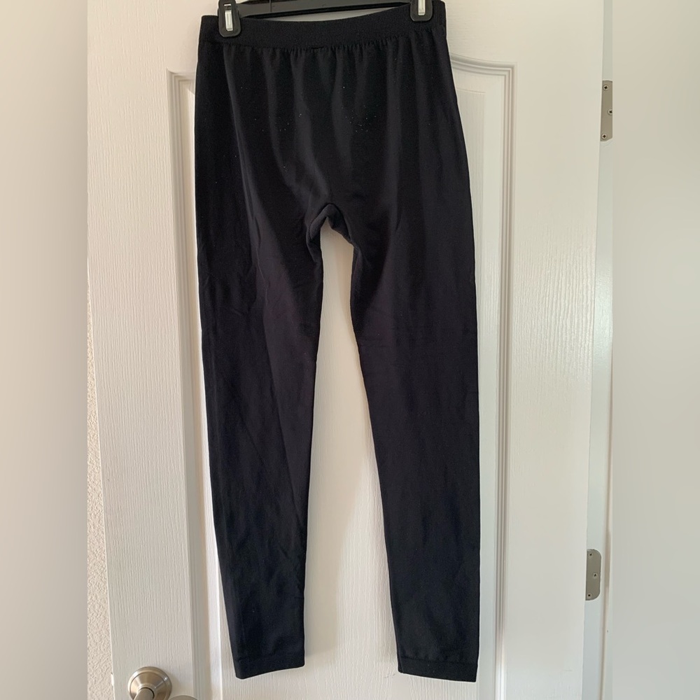 Pink rose leggings size large- heavier warmer